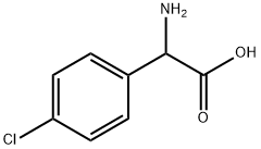DL-2-(4-クロロフェニル)グリシン 化学構造式