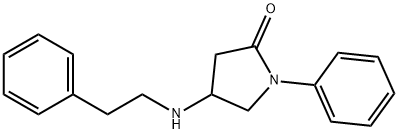 4-(苯乙胺基)-1-苯基-2-氧代吡咯烷,6212-97-1,结构式