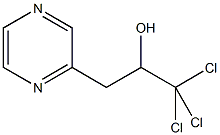 1,1,1-三氯-3-(2-吡嗪基)丙-2-醇, 62124-85-0, 结构式