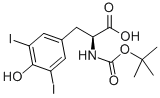 N-叔丁氧羰基-3,5-二碘-L-酪氨酸,62129-53-7,结构式