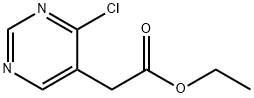 4-Chloro-5-pyrimidineacetic  acid  ethyl  ester Struktur