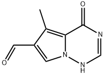 Pyrrolo[2,1-f][1,2,4]triazine-6-carboxaldehyde, 1,4-dihydro-5-methyl-4-oxo- (9CI) 结构式
