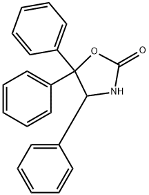 (S)-4,5,5-三苯基-2-噁唑烷酮 结构式