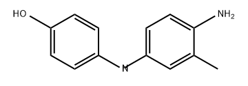 4-[(4-氨基-间甲苯基)氨基]酚,6219-89-2,结构式