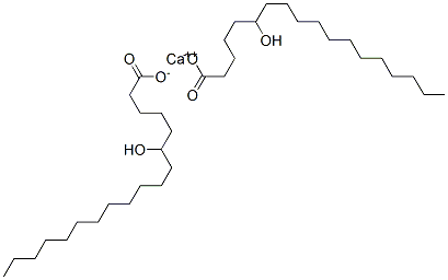 Bis(6-hydroxystearic acid)calcium salt 结构式