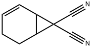 ビシクロ[4.1.0]ヘプタ-2-エン-7,7-ジカルボニトリル 化学構造式