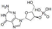 2'-脱氧鸟苷 3'-(磷酸二氢酯) 结构式