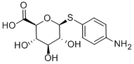对氨基苯甲基1-硫代-B-D-葡糖醛酸 结构式