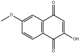 2-HYDROXY-6-METHOXY-[1,4]NAPHTHOQUINONE 结构式