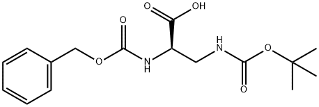 N-α-Z-N-β-Boc-D-2,3-diaminopropionic acid Structure