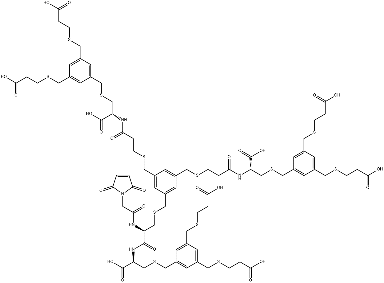 (R)-4-(2-acetamido-2-carboxyethylthio)-2-oxobutanoic acid Structure