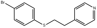 4-[2-(4-溴苯基硫代)乙基]吡啶 结构式