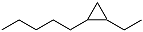 1-Ethyl-2-pentylcyclopropane 结构式