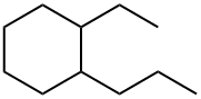 1-エチル-2-プロピルシクロヘキサン 化学構造式