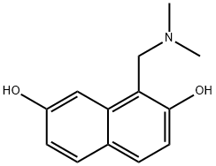 2,7-Naphthalenediol, 1-[(dimethylamino)methyl]- (7CI) 化学構造式