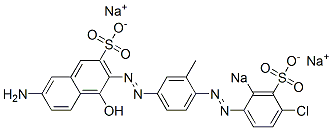 7-Amino-3-[[4-[(4-chloro-2-sodiosulfophenyl)azo]-3-methylphenyl]azo]-4-hydroxynaphthalene-2-sulfonic acid sodium salt|
