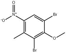 2,6-二溴-3-甲基-4-硝基苯甲醚,62265-99-0,结构式