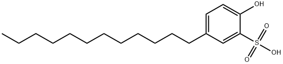 5-DODECYL-2-HYDROXYBENZENESULFONIC ACID 化学構造式