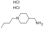 (1-丁基哌啶-4-基)甲胺二盐酸盐 结构式