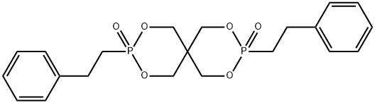 3,9-双(2-苯基乙基)-2,4,8,10-四氧杂-3,9-二磷杂螺[5.5]十一烷-3,9-二氧化物,62284-92-8,结构式