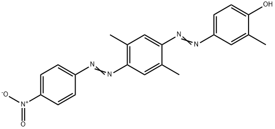 4-[[2,5-dimethyl-4-[(4-nitrophenyl)azo]phenyl]azo]-o-cresol Struktur