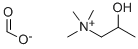 2-HYDROXYPROPYLTRIMETHYLAMMONIUMFORMATE Structure