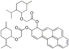 Acetic acid, ((5-methyl-2-(1-methylethyl)cyclohexyl)oxy)-, 7,8-dihydro benzo(a)pyrene-7,8-diyl ester, (1R-(1alpha(7S*,8S*(1R*,2S*,5R*)),2beta ,5alpha))- Structure