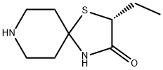 1-Thia-4,8-diazaspiro[4.5]decan-3-one,2-ethyl-,(2R)-(9CI) 化学構造式