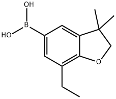 623175-86-0 Boronic acid, (7-ethyl-2,3-dihydro-3,3-dimethyl-5-benzofuranyl)- (9CI)