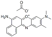 5-amino-9-(dimethylamino)-10-methylbenzo[a]phenoxazin-7-ium acetate 结构式
