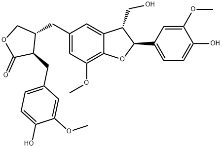 4-[[2,3-Dihydro-2-(4-hydroxy-3-methoxyphenyl)-3-hydroxymethyl-7-methoxybenzofuran-5-yl]methyl]-4,5-dihydro-3-[(4-hydroxy-3-methoxyphenyl)methyl]furan-2(3H)-one|牛蒡酚A