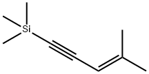 トリメチル(4-メチル-3-ペンテン-1-イニル)シラン 化学構造式
