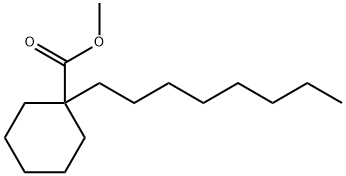 1-Octylcyclohexanecarboxylic acid methyl ester Structure