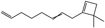 3,3-Dimethyl-2-(2,7-octadienyl)-1-cyclobutene Structure