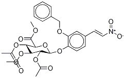 2-Benzyloxy-4-(2-nitroethenyl)phenyl β-D-Glucopyranosiduronic Acid Methyl Ester 2,3,4-Triacetate Structure