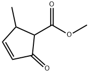 3-Cyclopentene-1-carboxylic acid, 2-methyl-5-oxo-, methyl ester (9CI) 结构式