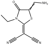 623550-82-3 Propanedinitrile, [5-(aminomethylene)-3-ethyl-4-oxo-2-thiazolidinylidene]- (9CI)