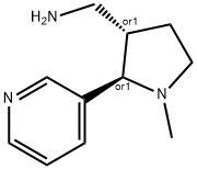(2S,3R)-rel-1-Methyl-2-(3-pyridinyl)-3-pyrrolidinemethanamine, 623579-03-3, 结构式