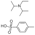 N,N-ジイソプロピルエチルアミン P-トルエンスルホン酸塩 化学構造式
