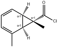 Bicyclo[4.1.0]hepta-2,4-diene-7-carbonyl chloride, 2,7-dimethyl-, (1alpha,6alpha,7alpha)- (9CI),62360-28-5,结构式