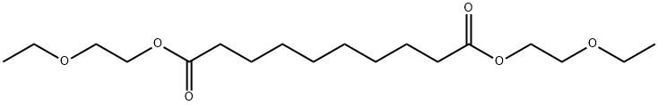 双(2-乙氧基乙基)癸二酸酯,624-10-2,结构式