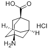 1-AMINO-3-ADAMANTANECARBOXYLIC ACID HYDROCHLORIDE Structure