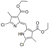 ethyl 5-chloro-2-[(5-chloro-3-ethoxycarbonyl-4-methyl-1H-pyrrol-2-yl)m ethylidene]-4-methyl-pyrrole-3-carboxylate 结构式
