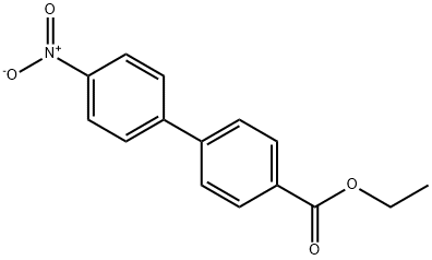 4-(4-ニトロフェニル)安息香酸エチル 化学構造式
