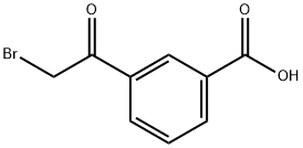3-(溴乙酰基)苯甲酸,62423-73-8,结构式