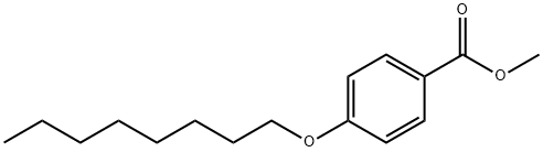 4-N-オクチルオキシ安息香酸メチル 化学構造式