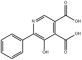 3,4-Pyridinedicarboxylic  acid,  5-hydroxy-6-phenyl- Structure