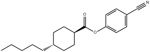 p-cyanophenyl trans-4-pentylcyclohexanecarboxylate Structure