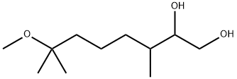 7-Methoxy-3,7-dimethyl-1,2-octanediol,62439-40-1,结构式