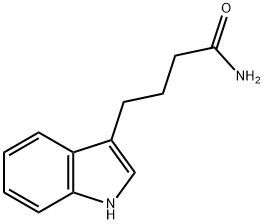 4-(1H-indol-3-yl)butanamide, 6245-91-6, 结构式
